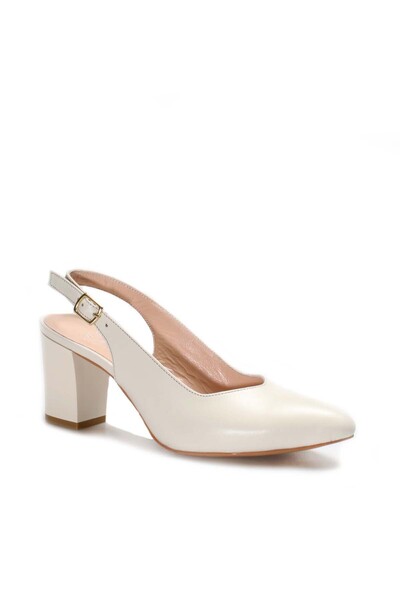 FAST STEP Шкіряні жіночі туфлі на товстому каблуці 064ZA359