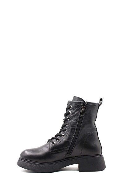 FAST STEP Hakiki Deri Kürklü Kadın Klasik Bot 124KZA2420