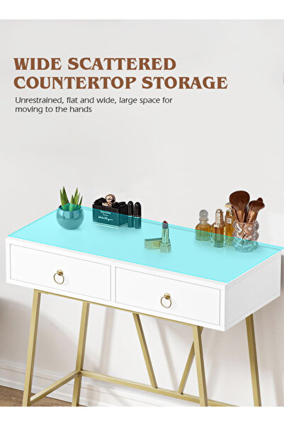 Ammar Space Dressing Table Multifunctional Bedroom Bedside Bedroom With Drawer Storage Modern Makeup Vanity