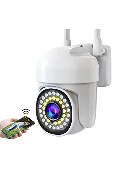 yollayenilensin 6MP Çift Lensli WiFi Dış Mekan Kamerası – 360° Görüşlü, Gece ...