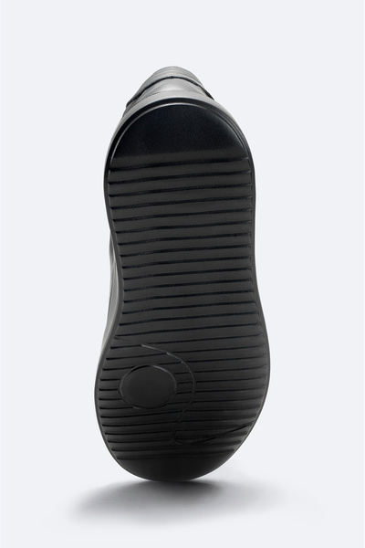 Avva Erkek Siyah %100 Deri Esnek Taban Hafif Casual Ayakkabı A52Y8019