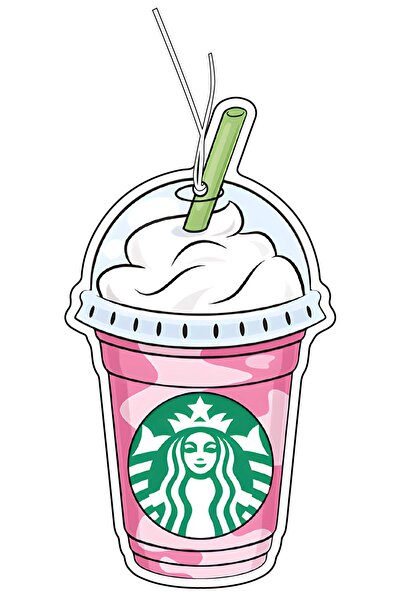 Duftpalm Starbucks Içecek Tasarımlı Sevimli Dekoratif Araç Kokusu Ve Aksesuarı