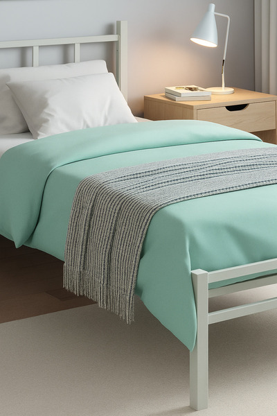 Unimet Titan Tek Kişilik Metal Karyola - Beyaz (90X190 - 90X200)