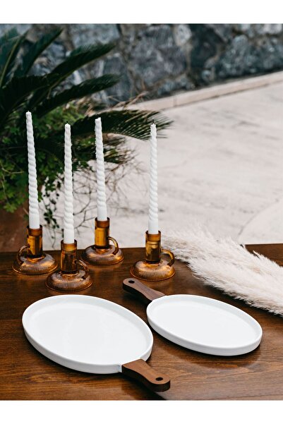 The Mia Woody Porcelain Serving 36x17 cm