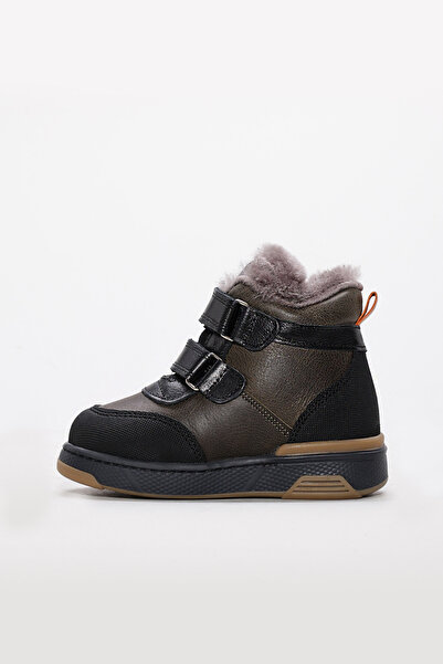 FAST STEP Cizme clasice pentru copii unisex din piele naturală și blană 157KXA2715