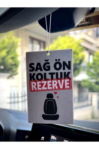 Duftpalm SAĞ ÖN KOLTUK REZERVE TASARIMLI OTO KOKUSU DEKORATİF ARAÇ KOKUSU VE AKSESUARI