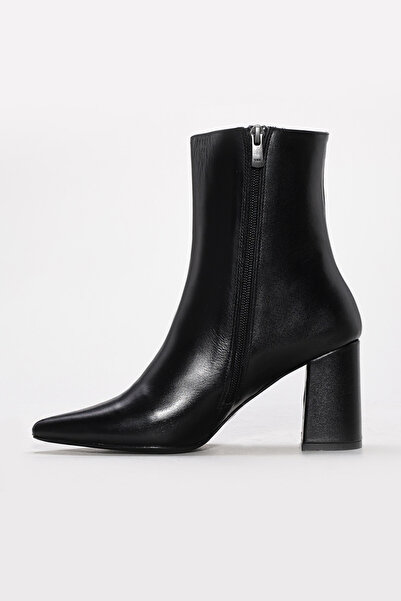 FAST STEP Дамски ботуши с дебел ток от естествена кожа 215DZA3211