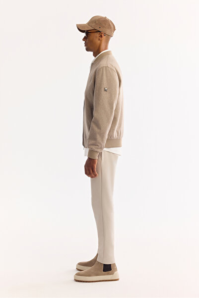 Avva Ανδρικό παλτό με γιακά βιζόν από μαλλί με κασέτα κανονικής εφαρμογής A52Y6014