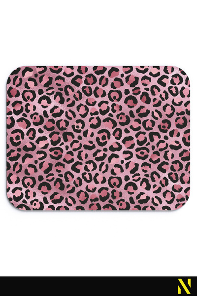 nilizma لوحة ماوس مريحة ملونة بنمط الفهد، قاعدة غير قابلة للانزلاق للاستخدام المنزلي والمكتبي، لوحة ماوس