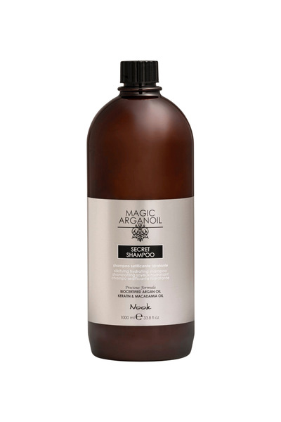 Nook Magic Arganoil Secret Tüm Saçlar İçin Argan Keratin Macadamia Yağlı Onarıcı Parlaklık Şampuan 1000ml