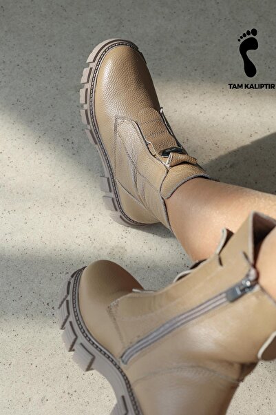 FAST STEP Жіночі класичні черевики - натуральна шкіра та хутряні деталі 710KZA6005