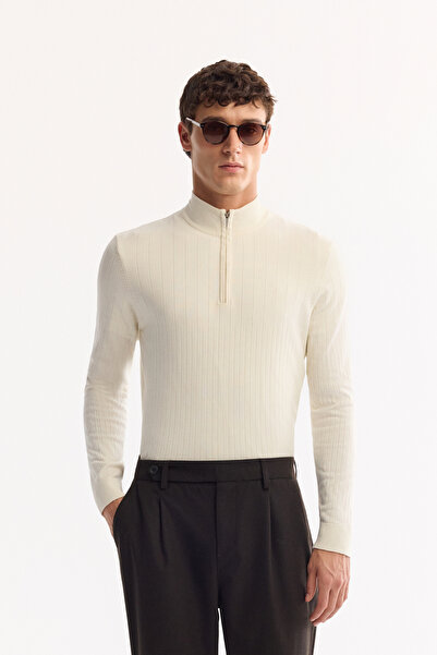 Avva Men's Brown Classic Waist Wool Blend Soft Touch Carrot Fit Pants A52Y3012