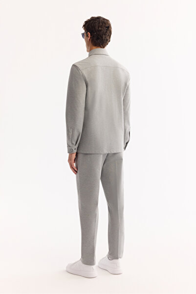 Avva Чоловіча сіра класична сорочка з бавовняною коміркою Comfort Fit A52Y2088