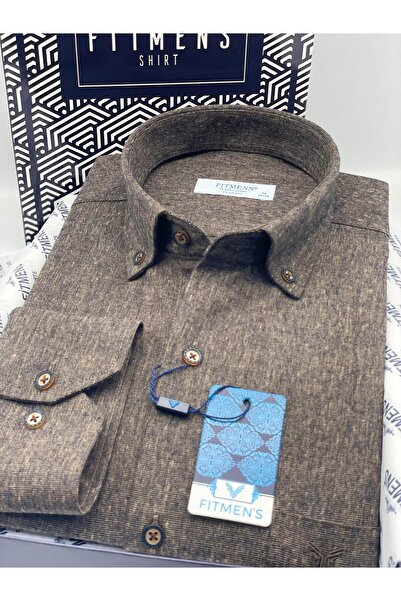 Fitmens Classic Long Sleeve Winter Woodcutter Collar Buttoned Cotton Gift Boxed Men's Shirt Y.Filafil Fs-003136 -