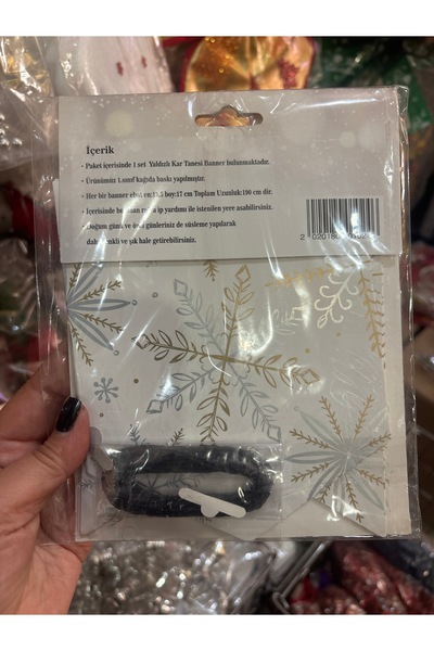 Deniz Party Store Uzar Ornament Anul Nou Fulg de Nea