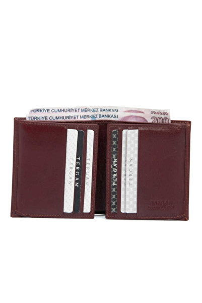 Tergan Ανδρικό πορτοφόλι από γνήσιο δέρμα Tan - S1CE00001517-A99