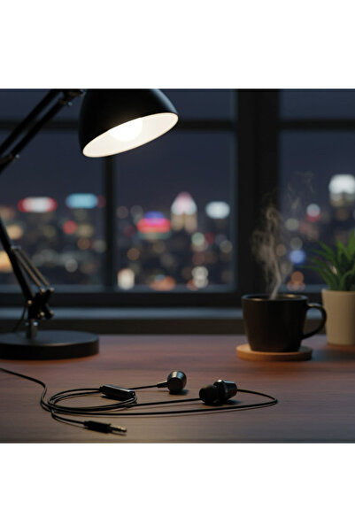 HP DHE-7000 BK Black Wired Earphone