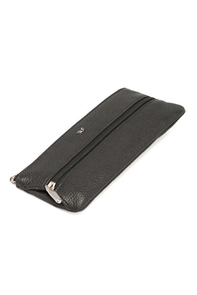 Tergan Black Genuine Leather Unisex Keychain - S1An00000157-A6F