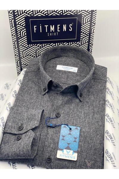 Fitmens Classic Long Sleeve Winter Lumberjack 100% Cotton Filafil Collar Buttoned Cotton Men's Shirt with Gift Box Fs