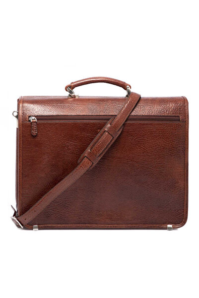 Tergan Tan Genuine Leather Men's Briefcase - S1Ev00022775-P4Y