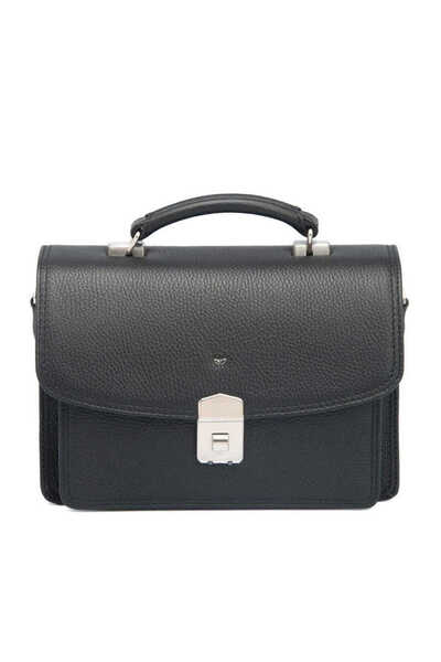 Tergan Black Genuine Leather Men's Portfolio Bag - S1Pc00022133-A41
