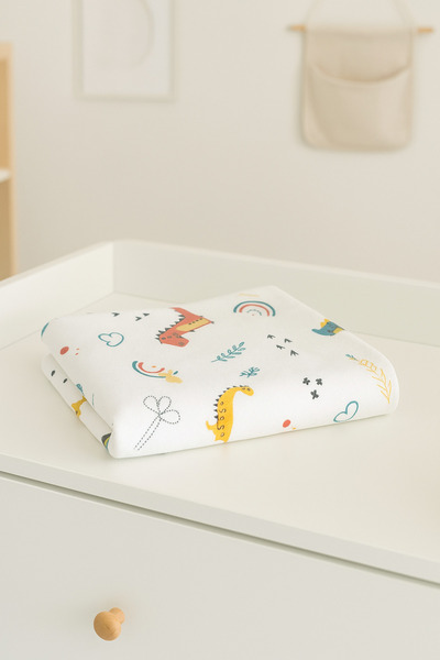 minial Baby Blanket Flannel 100% Cotton Oeko-Tex Certified (100 X 85 cm)