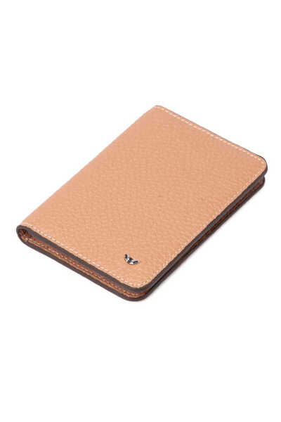 Tergan Suport pentru carduri de credit unisex din piele naturală pudră - S1KK...