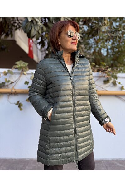 DenizEge Italian Double-Sided Midi Coat Khaki