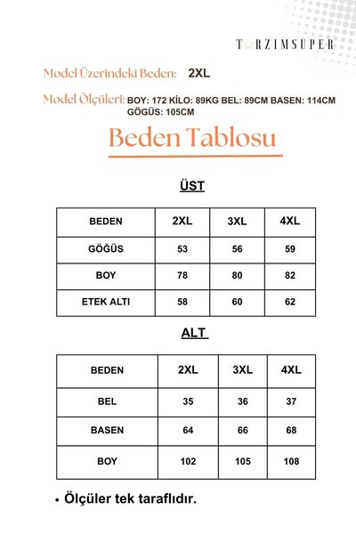 tarzımsüper Women's Plus Size Letter Printed Long Sleeve Black Striped Pajamas Set