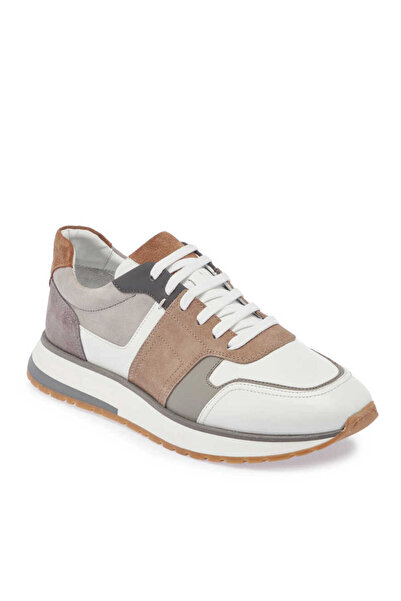 Tergan Beyaz Hakiki Deri Erkek Sneaker - E24I1AY56735-A26