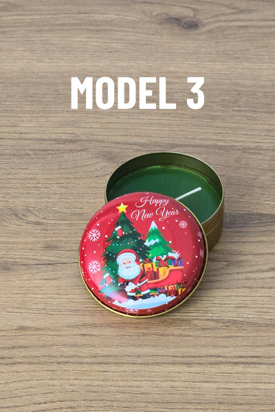 Netsan Etiket شمعة معطرة بطابع السنة الجديدة موديل 3