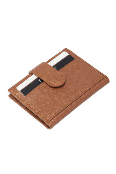 Tergan Tan Genuine Leather Men's Credit Card Holder - S1Kk00001617-D7I