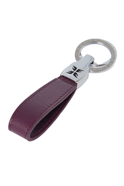 Tergan Purple Genuine Leather Unisex Keychain - S1An00000248-A89