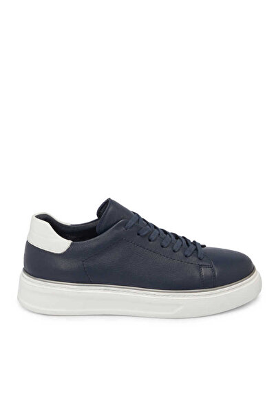 Tergan Lacivert Hakiki Deri Erkek Sneaker - E24I1AY56688-A31