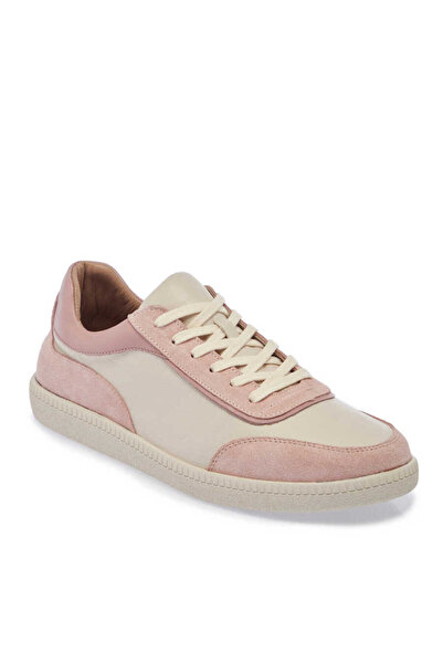 Tergan Ekru Hakiki Deri Kadın Sneaker - K24I1AY67301-R90
