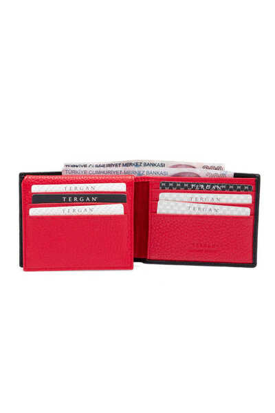 Tergan Black Leather Men's Wallet 01648s6l