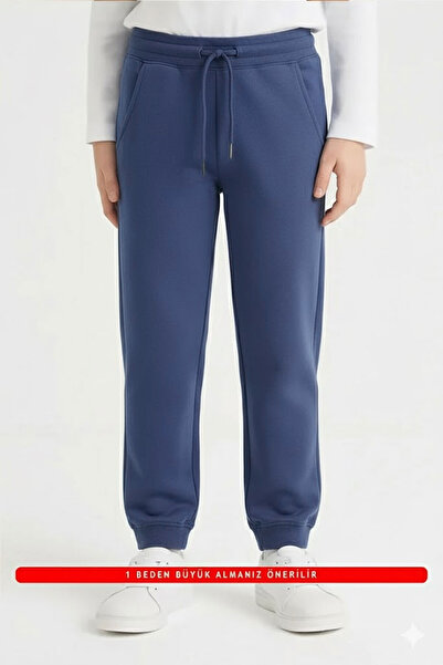 WORRN Pantaloni de sport pentru fete/băieți cu căptușeală din fleece cu picio...