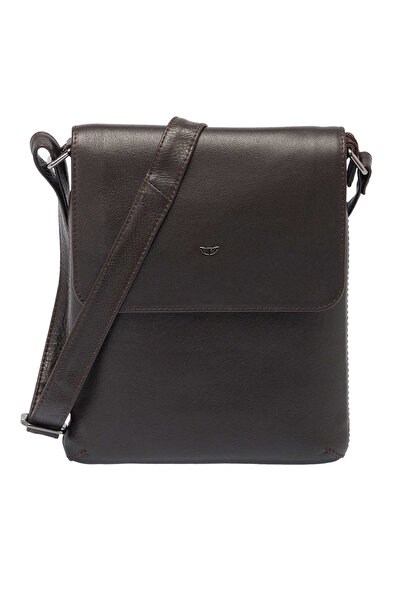 Tergan Kahve Hakiki Deri Kadın Çapraz Askılı Çanta - S1AC00002955-A87
