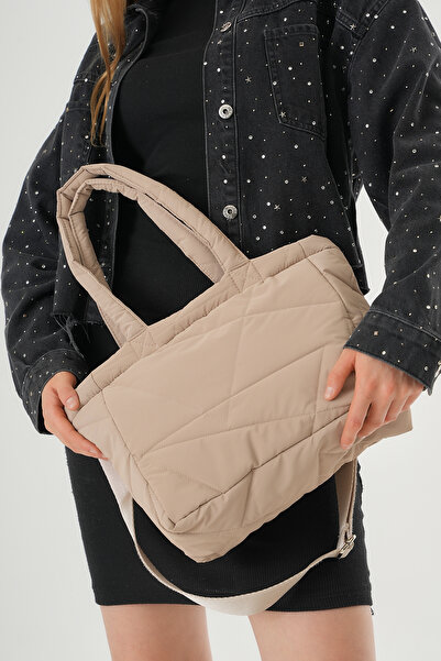 MUTE BAG Puffy Tote Quilted / Quilted Adjustable Handle Women Shoulder Bag