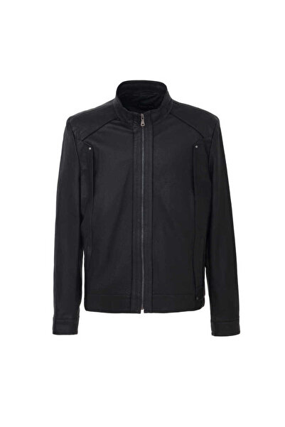 Tergan Siyah Hakiki Deri Erkek Hakiki Deri Mont - E23BDM310454-Q4O