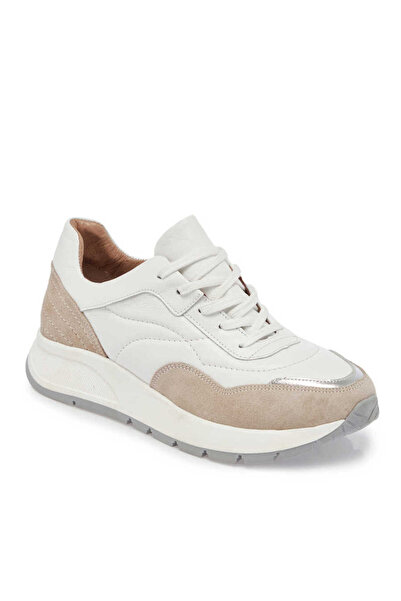 Tergan Bej Hakiki Deri Kadın Sneaker - K24I1AY67304-B79
