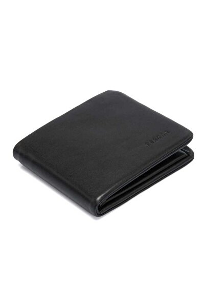 Tergan Μαύρο ανδρικό πορτοφόλι από γνήσιο δέρμα - S1CE00001361-H40