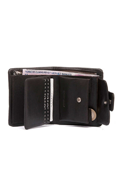 Tergan Ανδρικό πορτοφόλι από γνήσιο δέρμα καφέ - S1CE00001404-D38