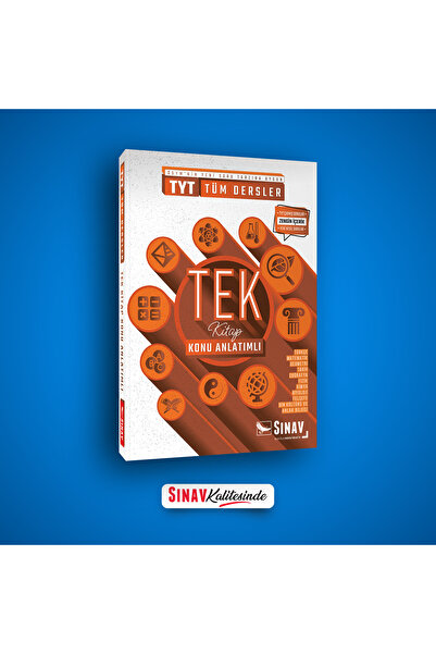 Sınav Yayınları Tyt Tüm Dersler Konu Anlatımlı Tek Kitap (yeni Müfredat)