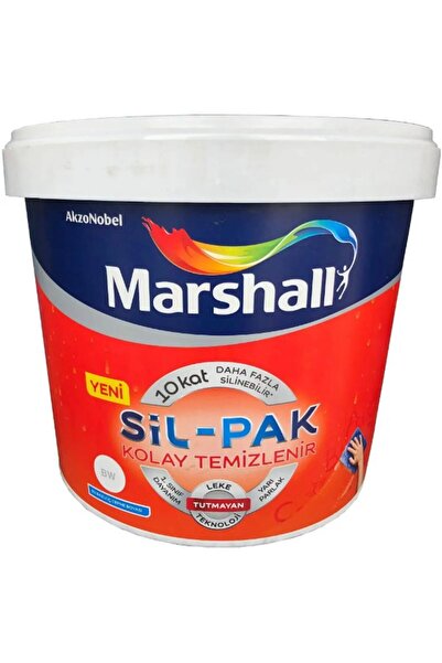 Marshall Sil-pak Silikonlu Silinebilir Yarı Mat Iç Cephe Duvar Boyası 2,5 lt
