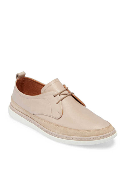 Tergan Bej Hakiki Deri Erkek Casual Ayakkabı - E24I1AY56632-A25