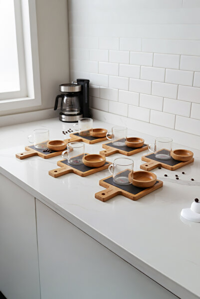 Bambum Taşev Lina Natural Stone 6-Piece Presentation Plate