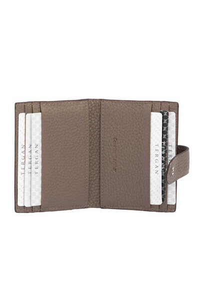 Tergan Ανδρική θήκη πιστωτικής κάρτας από γνήσιο δέρμα σε μπεζ χρώμα - S1KK00001617-B73