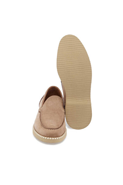 Tergan Vizon Hakiki Nubuk Deri Erkek Loafer - E24I1AY56641-A65