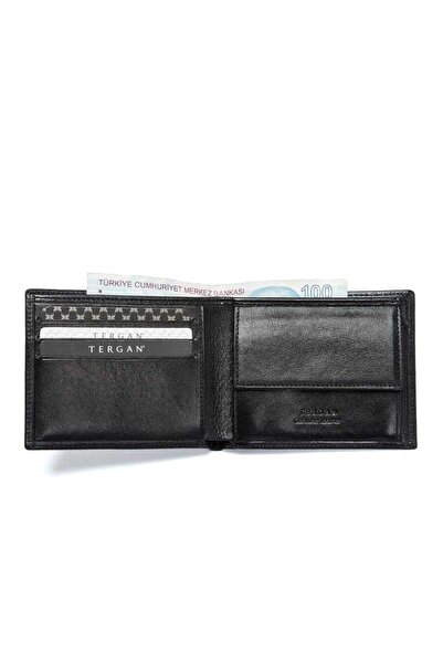 Tergan Black Genuine Leather Men's Wallet - S1Ce00001483-A97